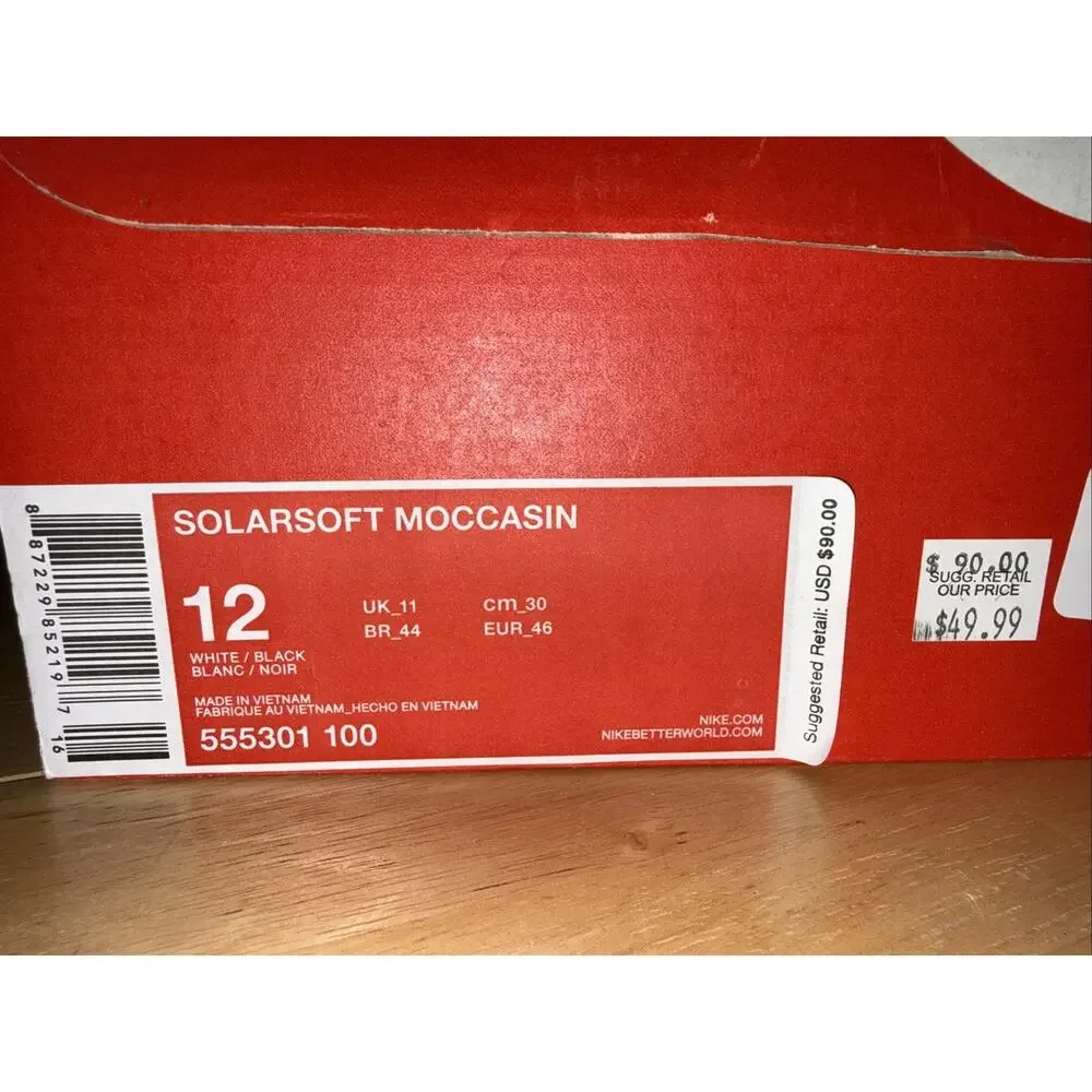 Nike solarsoft moccasin
